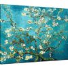 Wieco Art - Almond Blossom Modern Framed Floral Giclee Canvas Prints By Van Gogh Famous Oil Paintings Reproduction Flowers Pictures on Canvas Wall Art Ready to Hang for Bedroom Home Decorations steampunk buy now online
