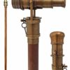 The New Antique Store - Telescope Walking Stick Antique Finish Costume Wooden Cane Foldable Rosewood Stick Steampunk Style steampunk buy now online