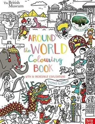 British Museum: Around the World Colouring Book: With 16 Incredible Civilisations and over 70 Stickers! (Colouring Books) steampunk buy now online
