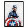 Captain America Abstract Movie Poster, The Avengers Graffiti Winter Soldier Art Print, 100% Cotton Giclee Quality, Superhero Wall Decor steampunk buy now online