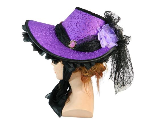 Bonnet Hood Ladies Hat Headpiece Fascinator Summerhat Baroque Rococo Civil War Western Saloon Jane Austen Regency Victorian Steampunk Gothic by Nashimiron steampunk buy now online