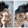 Edwardian Antique Straw Mini Hat / 1800's Victorian Straw Fashion Tilt Hat / Steampunk Hat / Antique Museum Quality Straw Mini Hat by HippieVintageGirl steampunk buy now online