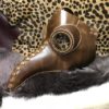 Genuine Leather Handmade Hand Stitched Brown Mottled Plague Mask Steampunk Plague Doctor Gift Christmas One Off MEGA SALE by Blackskullarmoury steampunk buy now online