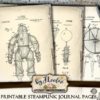Printable JOURNAL PAGES steampunk papers 8.5x11 inch diary junk journal ephemera patent kit instant download pp469 by byJLeeloo steampunk buy now online