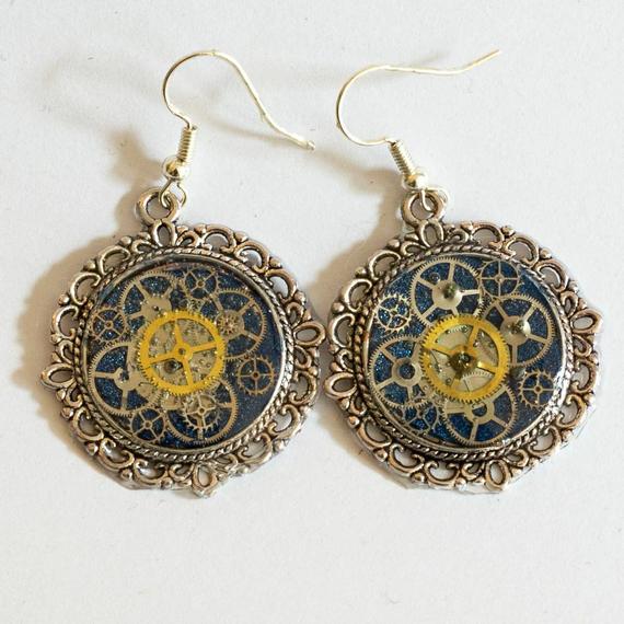 Steampunk Earrings by SteamPunkDesignUK steampunk buy now online