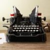 Stunning Unique Red / Black Oliver Typewriter No 9, Well Working - The Only One Custom Made - Antique Steampunk Furniture - QWERTY by GarageCreatures steampunk buy now online