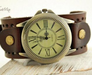 Watch steampunk vintage leather boho mens watch groomsmen gift boyfriend gift for men anniversary gift for him mens gift Christmas gift by StardustMix steampunk buy now online