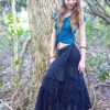 Women Gypsy Skirt, Steampunk Skirt, Flamenco Skirt, Elven Clothing, Bohemian Skirt, Pixie Skirt, Drape Skirt, Pixie Clothing, Hippie Skirt by EtnixByron steampunk buy now online