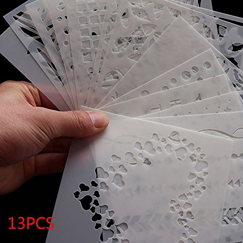 13pcs/set Walls Painting Scrapbooking Embossing Template Layering Stencils steampunk buy now online