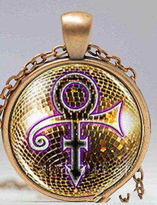 Prince RIP Gold Sign Symbol Shirt Poster Logo Mens Handmade Vintage Purple Rain Necklace Pendant Steampunk Jewelry Gift Chain steampunk buy now online