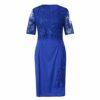 YUANCHENG Women's Short Sleeve Lace Ladies Polyester Dress Petal Sleeve Ruffles Dresses,Black,L2 steampunk buy now online