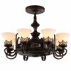 SOLUCKY Modern Steampunk Light Chandelier with Remote Control, Negative Ion Invisible Ceiling Fan Light for Lighting, Fans and Clean Air steampunk buy now online