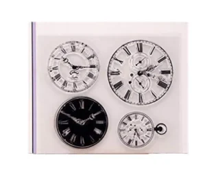 Clear Stamps, Store Watch Time Clock Faces, Seal Steampunk Card Making Scrapbooking Decor Album Photo, DIY Diary Paper Craft Art steampunk buy now online