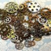 Old Steampunk Gears Cogs Buttons Watch Parts Altered Art Brass Silver Gold Copper Charms Jewelry Gothic Beads Supplies Crafts Sprocket Face by AKeyToHerHeart steampunk buy now online
