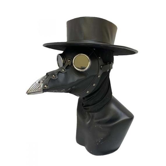 Plague Doctor Bird Mask Long Nose Beak Cosplay Steampunk Halloween Costume Props Leather Mask by Yacanna steampunk buy now online