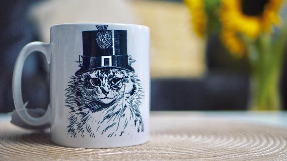 Steam Punk Inspired Cat Mug - Victorian Steampunk - Steam Punk Style - Free Personalisation - Custom Mug - Coffee Cup - Gift - Secret Santa by KitschRepublic steampunk buy now online