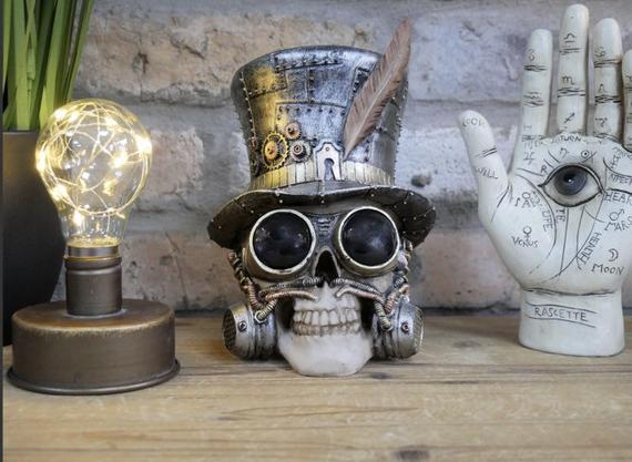 Steampunk Skull by CarmenByJames steampunk buy now online