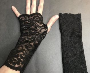 TRIXY XCHANGE - Womens Goth Gift Sexy Lace Gloves Wrist Length Arm Covers Gothic Arm Warmers Floral Arm Socks Womens Steampunk Costume Cuffs by TrixyXchangeDotCom steampunk buy now online