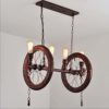 SSCEE Creative Roller Chandelier Attic Steampunk Water Pipe Chandelier 4 E27 American Industrial Vintage Chandelier Living Room Restaurant Restaurant Chandelier steampunk buy now online
