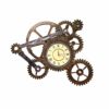 Asskanaer Steampunk Wall Clock Gear Wall Clock Vintage 3D Wall Clock Metal Gear Wall Art Clock Industrial Style Home Decor For Home Bar Retro Décor steampunk buy now online