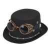 Bristol Novelty BH673 Steampunk Top Hat with Goggles and Gears, Mens, Black, One Size steampunk buy now online