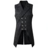 Nofonda Mens Gothic Steampunk Double Breasted Vest Brocade Waistcoat Tailcoat Vest VTG (Black, Small) steampunk buy now online Nofonda Mens Gothic Steampunk Double Breasted Vest Brocade Waistcoat Tailcoat Vest VTG (Black, Small) steampunk buy now online