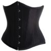 SZIVYSHI Women'S Underbust Satin Lace Up Waist Cincher Corset Shaper Bustier Top Black 4XL steampunk buy now online