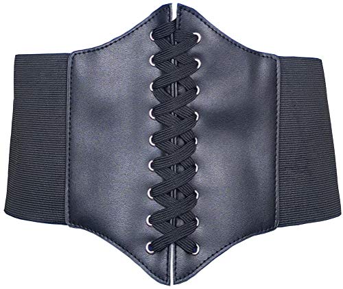 HOEREV® Elastic Wide Band Elastic Tied Waspie Corset Waist Belt steampunk buy now online