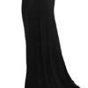 Urban GoCo Women's Stylish Comfy Fold-Over Long Maxi Skirt, Black , M steampunk buy now online