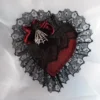 Gothic Brooch, Gothic Pin, Steampunk Brooch, Victorian Brooch, Pin, Heart Shaped, Photo Shoot, Costume, Cosplay, Red, Black, Lacy by ElegantDarkness steampunk buy now online Gothic Brooch, Gothic Pin, Steampunk Brooch, Victorian Brooch, Pin, Heart Shaped, Photo Shoot, Costume, Cosplay, Red, Black, Lacy by ElegantDarkness steampunk buy now online