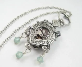 Silver Keyhole..... Steampunk by JewelsByNature steampunk buy now online