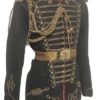 Steampunk 4 pcs Army Officers Antique Braiding Hussar Jacket with antique look shoulder accessories and belt in size 40”, 42”,44”46”48” by SteamEraProduction steampunk buy now online