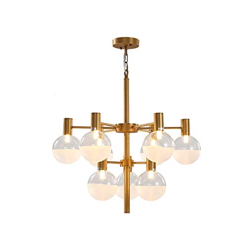 XYJGWDD Rustic Indoor Pendant Lighting Vintage Retro Round Farmhouse Chandelier with Seedy Glass Shade steampunk buy now online
