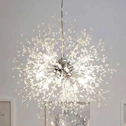 JNWEIYU POST Chandelier, LED Light Stainless Steel Crystal Pendant Lighting Fixture, Lighting, Crystal Chandelier Lighting Ceiling Chandelier, 23.5 Inches In Diameter steampunk buy now online