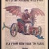 Parksmoonprints Steampunk Vintage Flying Machine Print Dictionary Page Wall Art Picture Quirky steampunk buy now online