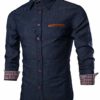 JINIDU Men's Casual Button Down Denim Shirts Long Sleeve Dress Shirt Ultramarine, Ultramarine Blue, M steampunk buy now online