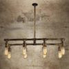Srr6urt5u Easy to fit Steampunk 8-Lights Vintage Industrial Chandelier Iron Metal Water Pipe Shaped Ceiling Hanging Light Pendant Lamp Holder Fixture for Bar Club Restaurant E27 Beautiful steampunk buy now online
