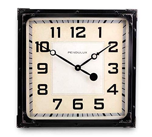 Station Clock Black steampunk buy now online