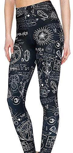 Abyelike Women's Digital Print Cosmic Galaxy Stretch Leggings Tights (Angle Transformer, One Size) steampunk buy now online
