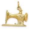 14k Yellow Gold 3d Antique Sewing Machine Pendant Charm Necklace Fine Jewellery For Women Gifts For Her steampunk buy now online 14k Yellow Gold 3d Antique Sewing Machine Pendant Charm Necklace Fine Jewellery For Women Gifts For Her steampunk buy now online