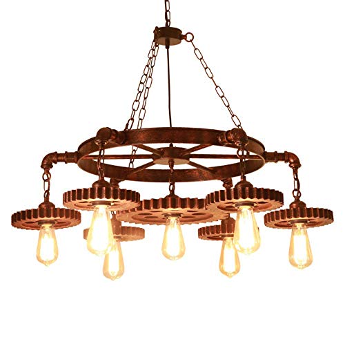 JINHUADAI Vintage chandelier industrial, loft-style steam punk ceiling lighting chandelier wrought iron chandelier, bedroom living room dining perfect lighting steampunk buy now online