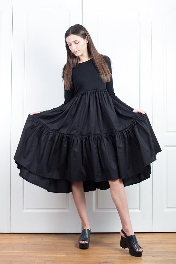 Avant Garde Clothing, Lolita Dress, Gothic Lolita Dress, Cotton Dress, Cyberpunk Dress, Long Sleeve Dress,Steampunk Clothing Women by Fraktura steampunk buy now online