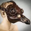 Brown Leather Plague Doctor Mask Halloween Steampunk Bird Costume Face Mask Steampunk Gear Plague Doctor Doll Mask Adjustable for Men Women by 4everstore steampunk buy now online