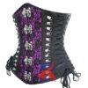 gothic brocade underbust corset - gothic corset - steampunk corset - steel boned corset - corset - underbust corset by RiznaUK steampunk buy now online