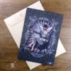 Miss BeetleJack postcard ex-libris Fanart Tim Burton Beetlejuice and Mr Jack by CloveredC steampunk buy now online