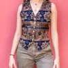Vintage 90’s Liz Claiborne Groovy Floral Vest by allnaturalcauses steampunk buy now online