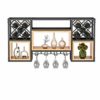 Wall Mounted Shelf Racks Steampunk Holder Shelves Goods Racks Wrought Iron Solid Wood Home Wine Cabinet Wall Hanging Wine Rack Living Room Display Storage Wall Grape Wine Rack Hanging Wine Glass Rack steampunk buy now online