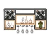 Wall Mounted Shelf Racks Steampunk Holder Shelves Goods Racks Wrought Iron Solid Wood Home Wine Cabinet Wall Hanging Wine Rack Living Room Display Storage Wall Grape Wine Rack Hanging Wine Glass Rack steampunk buy now online