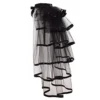 GRACEART Steampunk Black Bustle Tutu Belt Lace Underskirt (Black Hem) steampunk buy now online