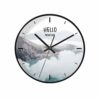 TIANYOU Clock Nordic Style Mountain Pattern Wall Gray Mute Household Bedroom Diameter 30Cm Gift for Girlfriend steampunk buy now online